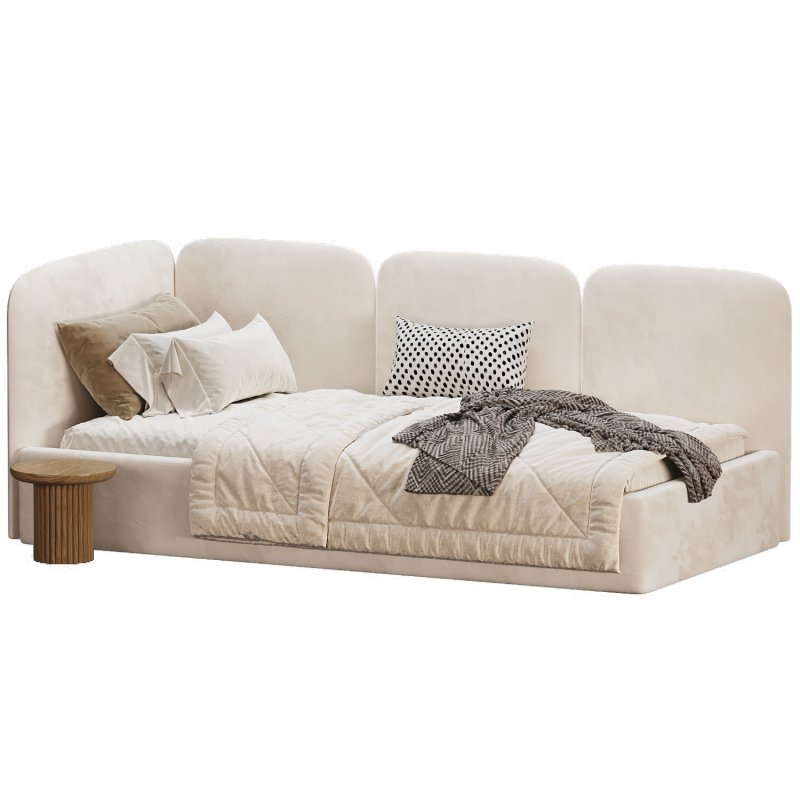 Childrens bed Immi 90 Textile Beige Image 2