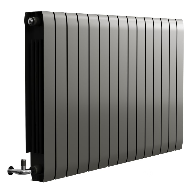 Apollo Modena, Modern Horizontal Radiator, Aluminium Image 8