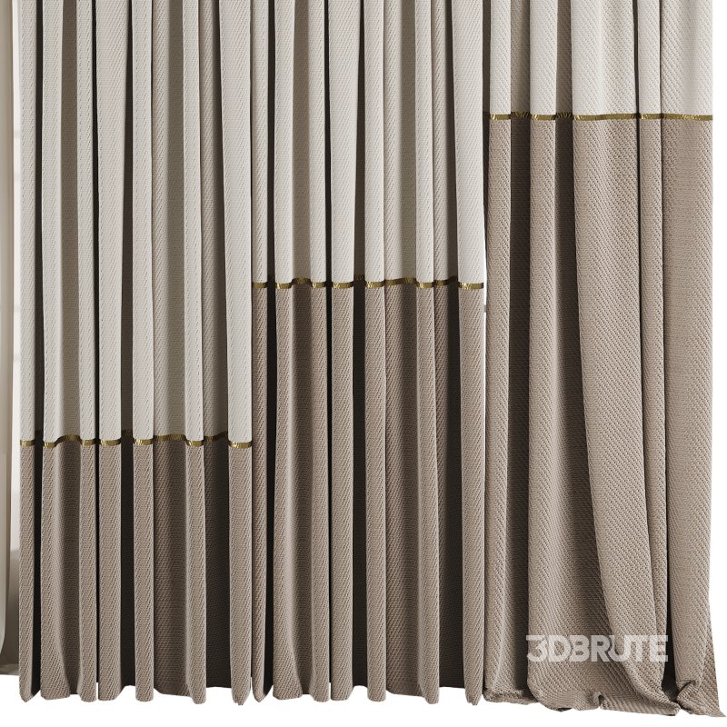 Silk and Cotton Curtain Set 85 Image 3