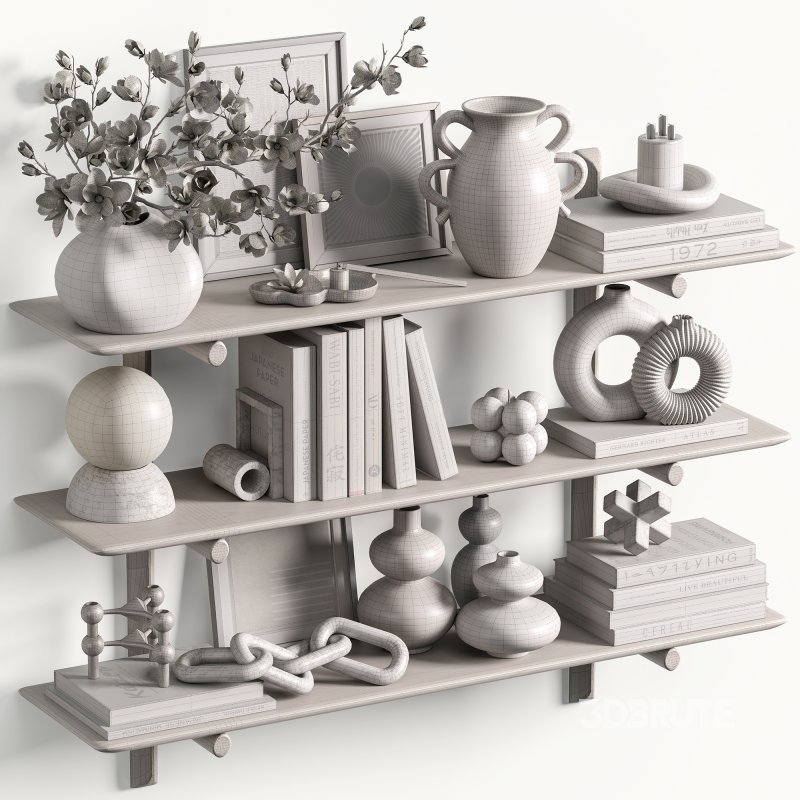 Nordic Harmony Decorative Shelf Set21 Image 6