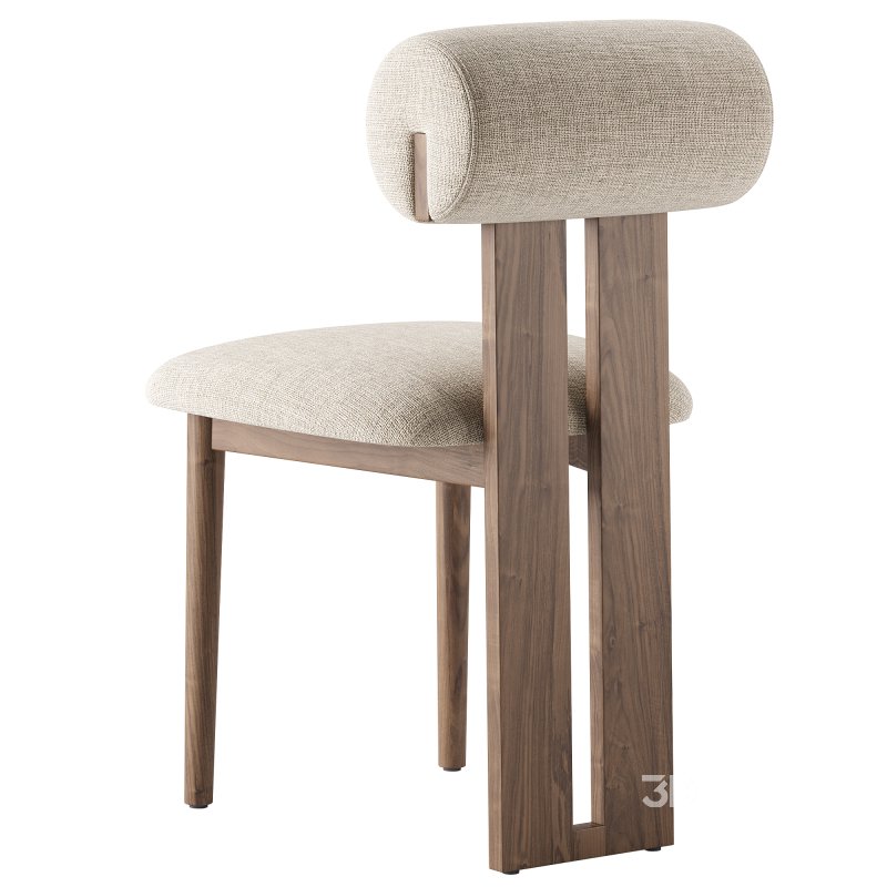 Galen Cream Boucle Dining Chair Image 8