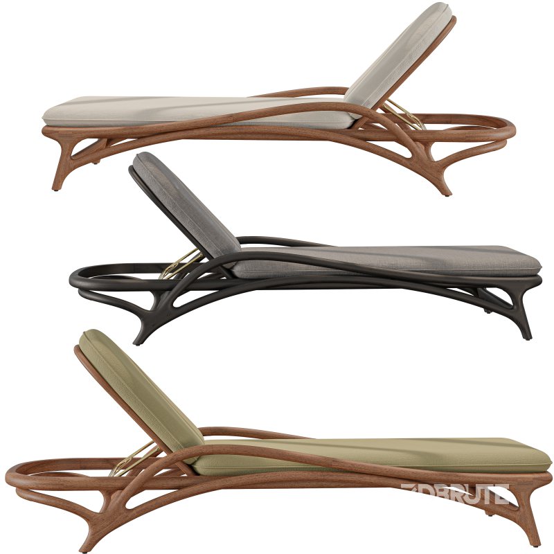 Zen outdoor adjustable lounger Image 6