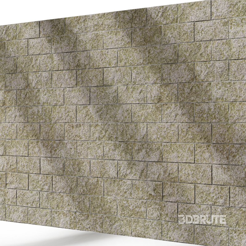 Split Face Stone wall 02 (Seamless) Image 3