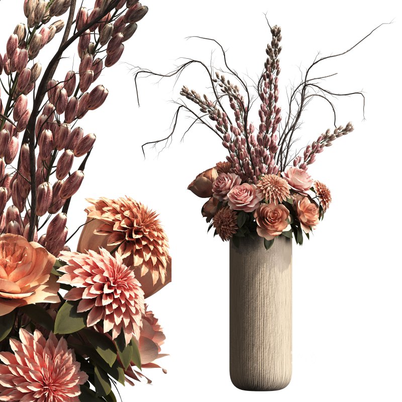 Bouquet of flowers set 002 Image 4