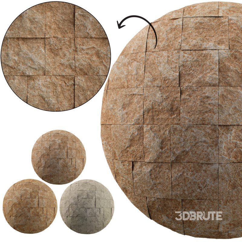 Split Face Travertine 08 (Seamless) Image 4