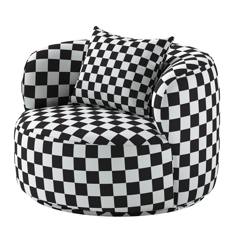 Kylan Boucle Swivel Chair Image 7