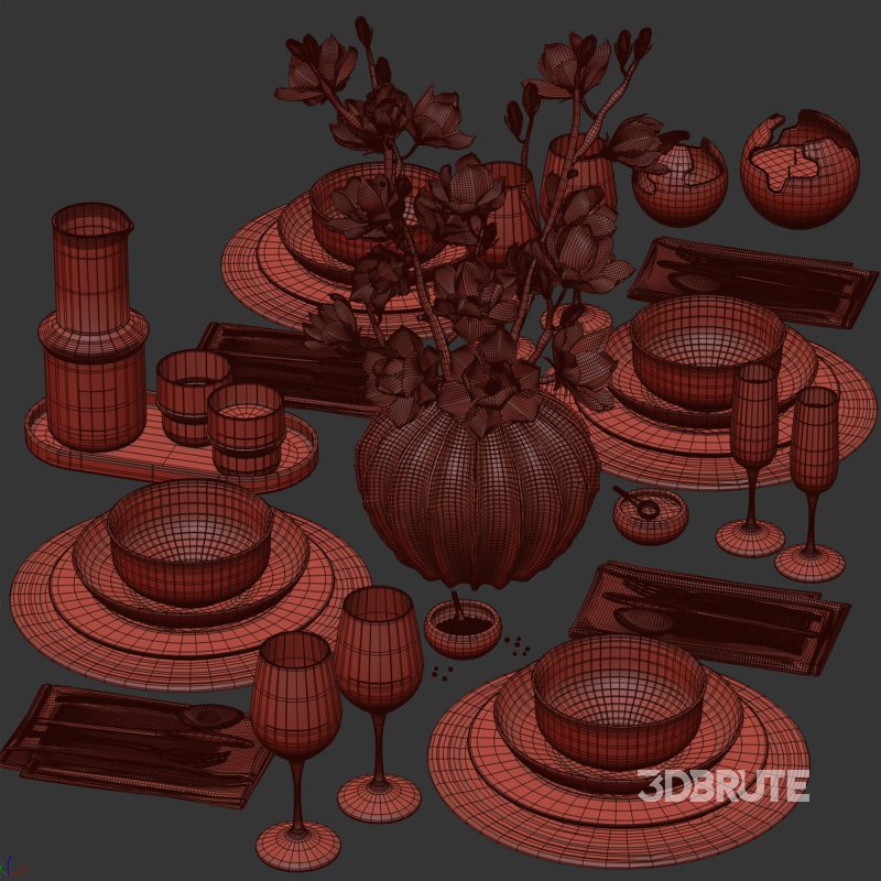 Sculptural_Magnolia_Table_Setting_27 Image 6