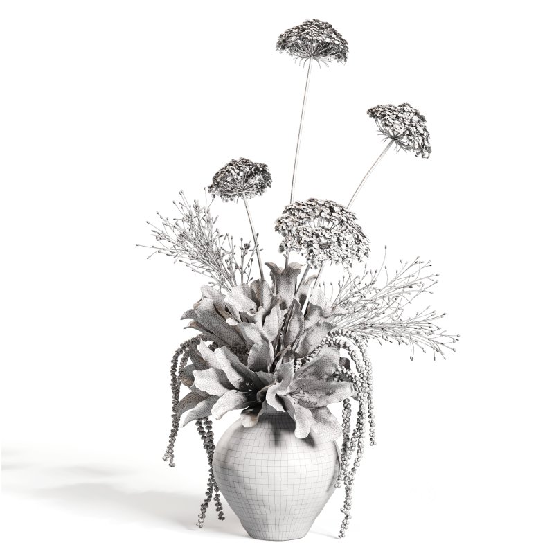 Crimson Whisper Floral Arrangement set50 Image 4