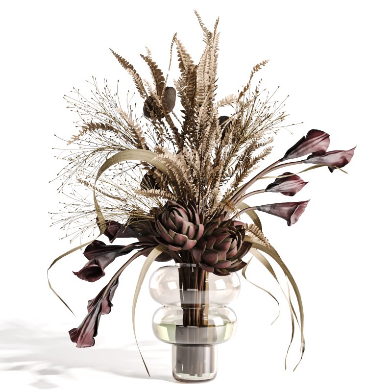 Lotus and Artichoke Dried Set47 Image 2