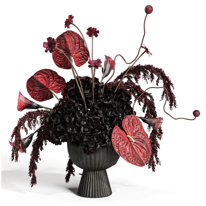 Crimson Dusk Floral Scene48 Image 2