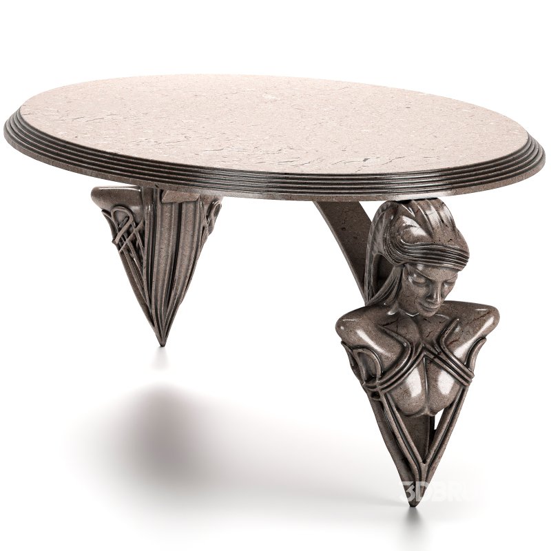 AUREA Table – Luxury Futuristic Sculptural Base Image 3