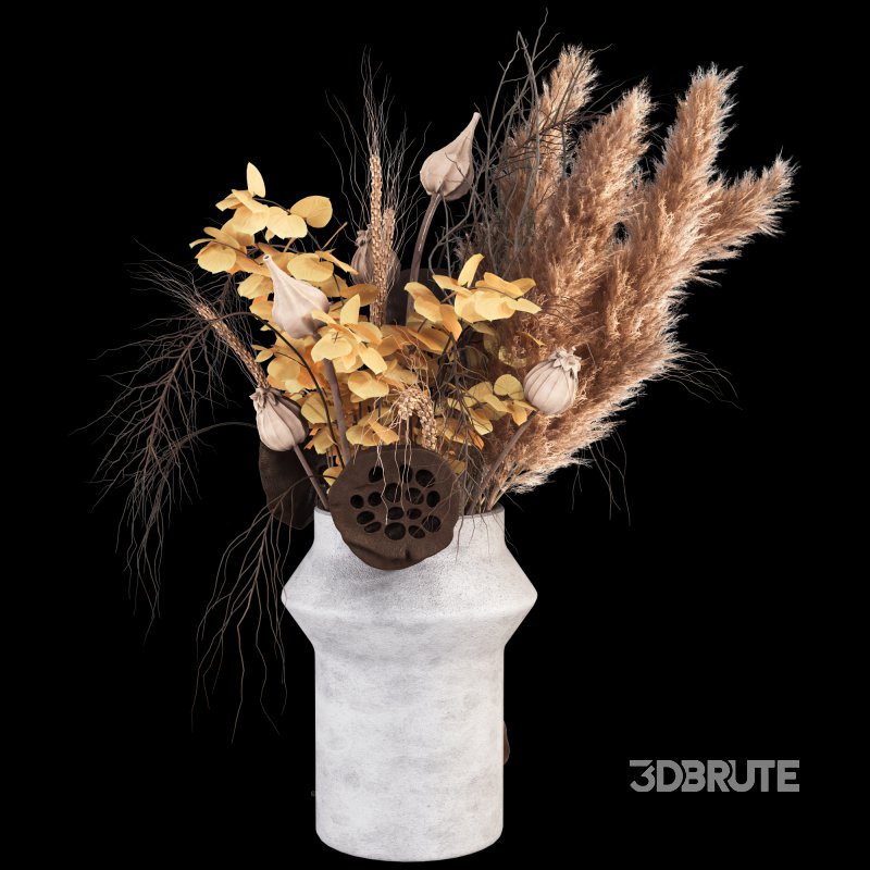 GD Minimal Dried Bouquet in Vase 45 Image 4