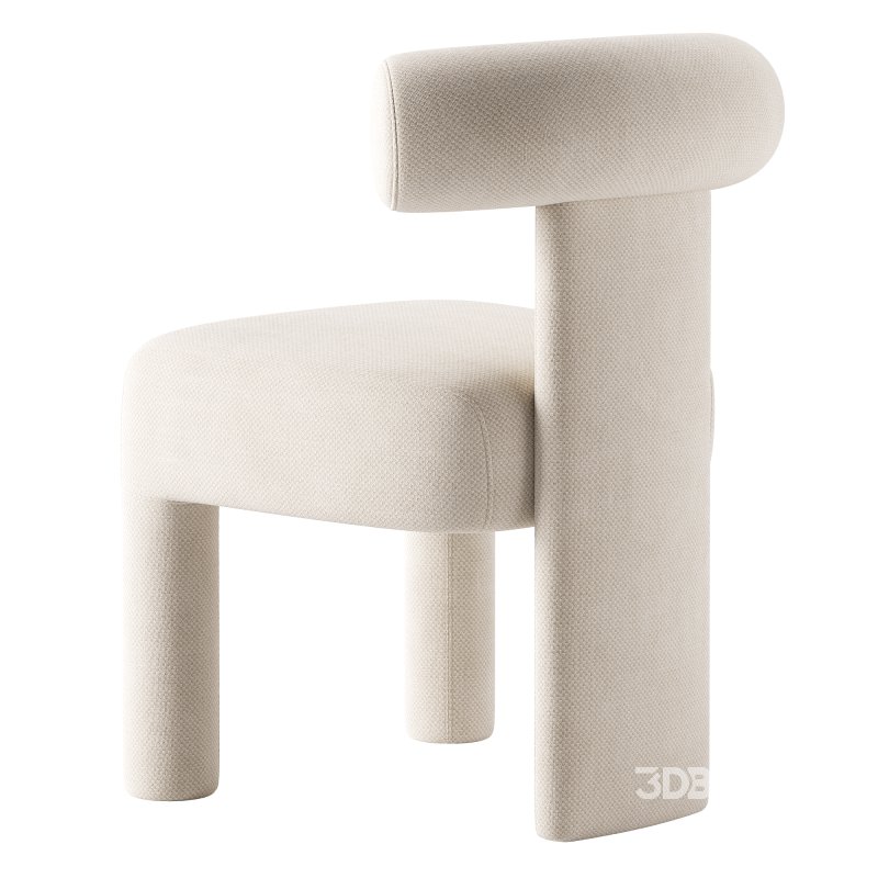 Wisteria Stone White Fabric Dining Chair Image 6