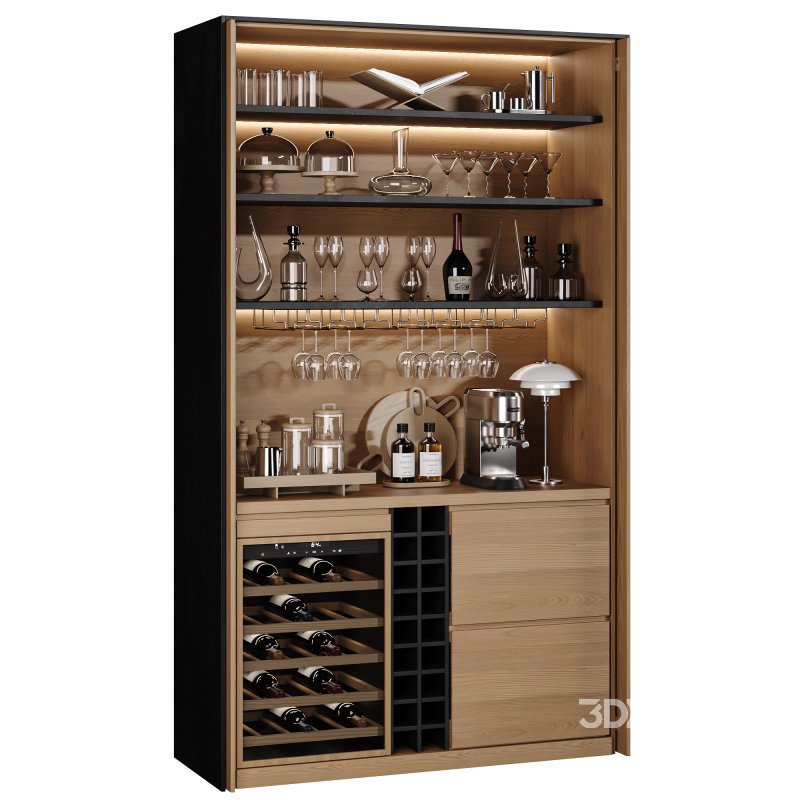 Hidden built in cabinet coffee bar2 Image 2