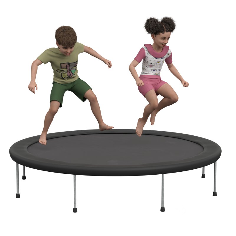 Child on Trampoling Game Image 4