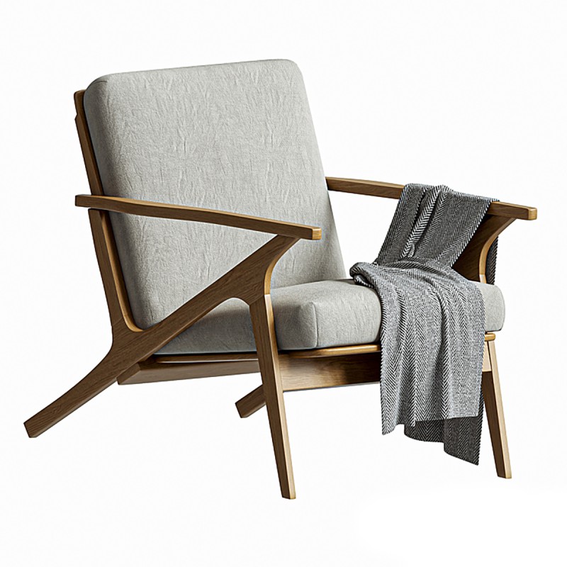 Name: Cavett Wood Frame Chair Image 2