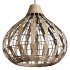 Retro Coffee Bamboo Rattan Pendant Light - Thumbnail 8