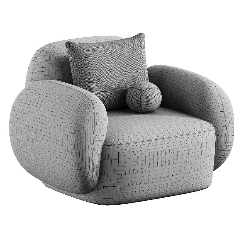 hazel beige lounge chair Image 3