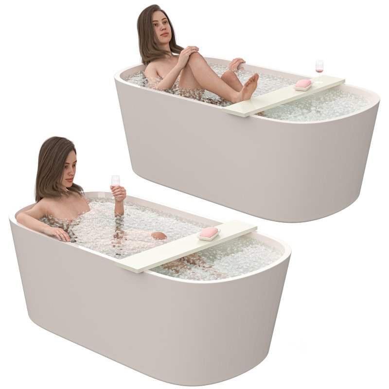 Woman in Bathtub for 3 poses Image 3