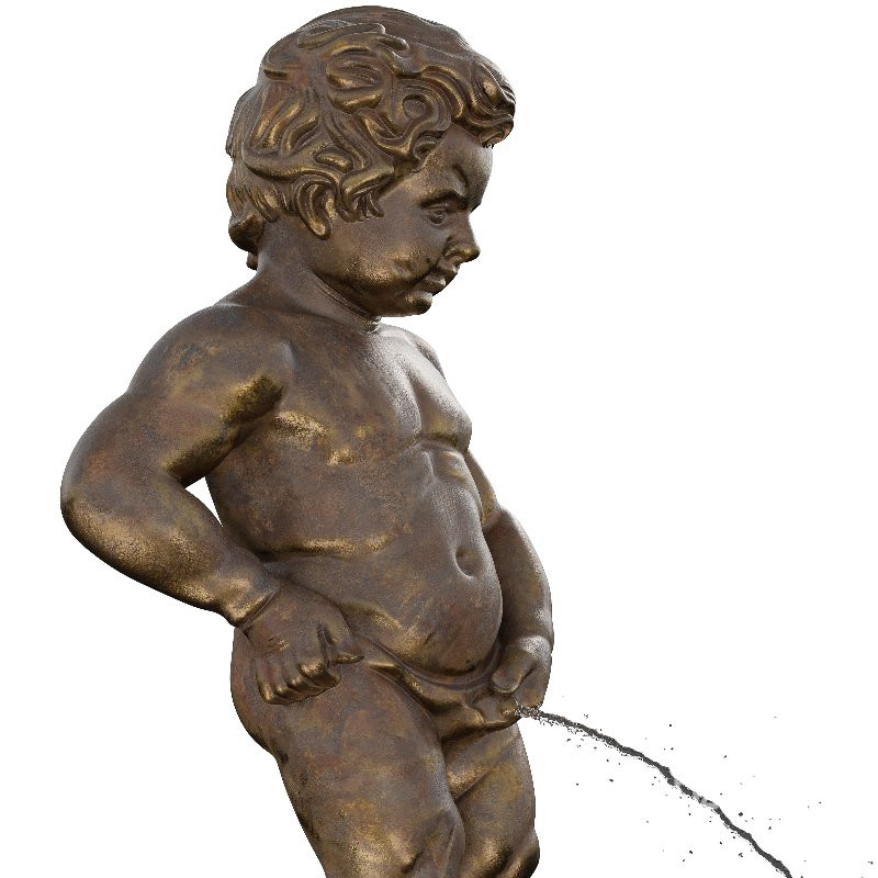 Manneken Pis Statue of a Boy Peeing Image 3