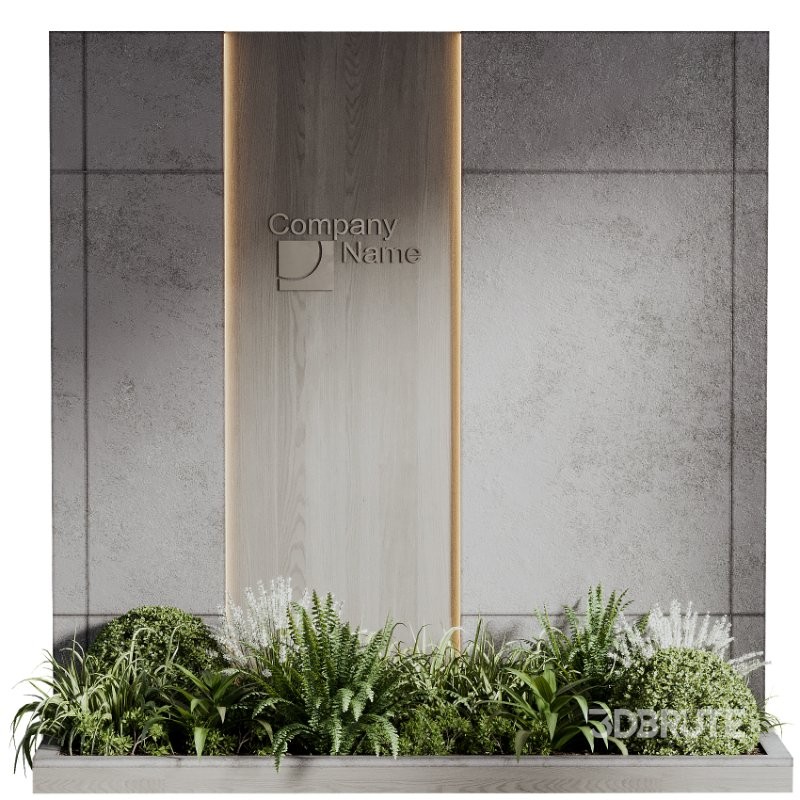 Wall with plant 09 Image 2