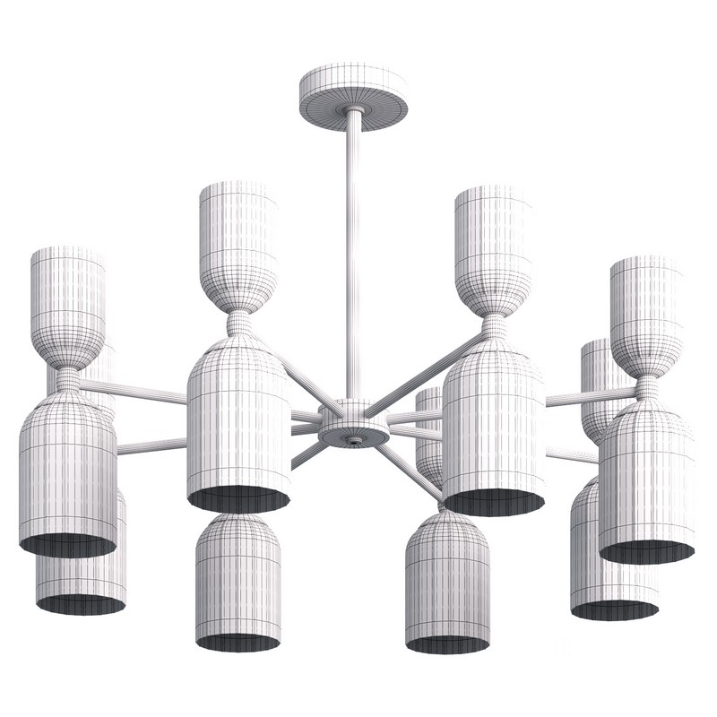 Ceiling chandelier on a rod Lumion KASSIA Image 3