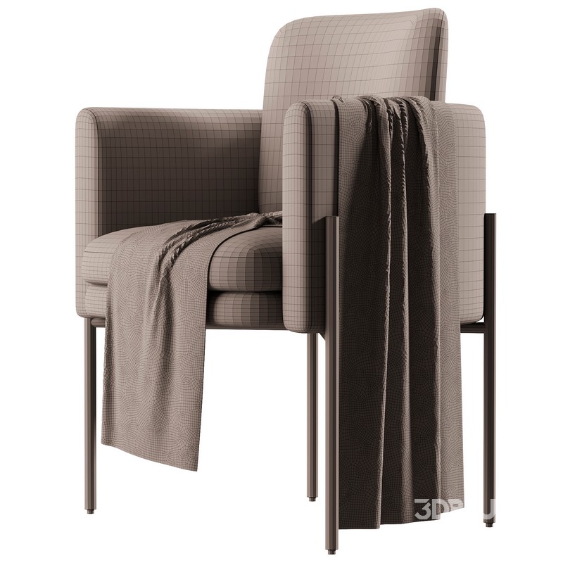 Richie Dining Armchair – Black Image 3