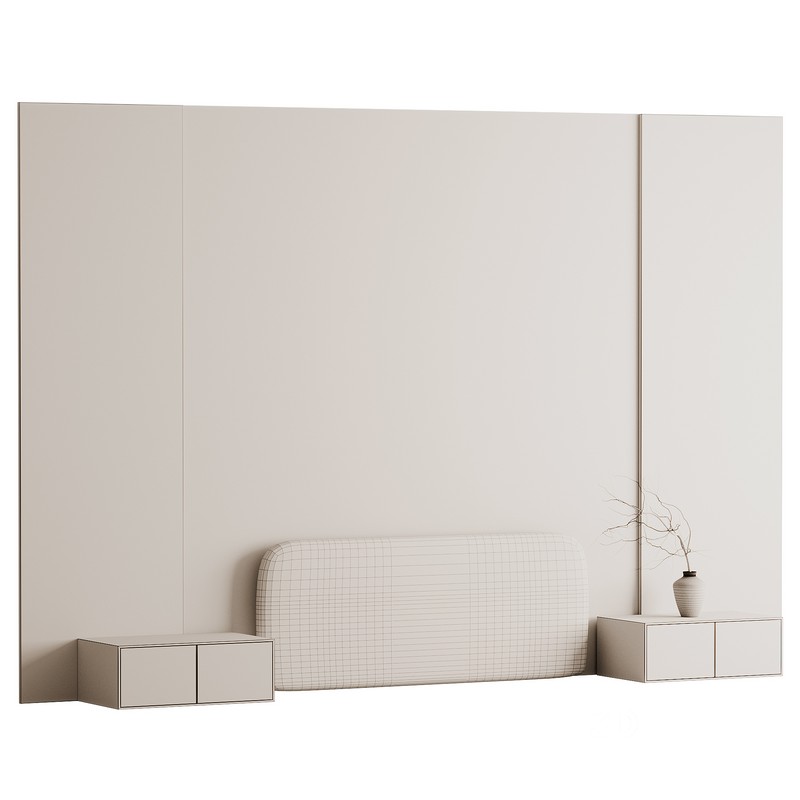 Headboard wood 3d wall panel Image 3