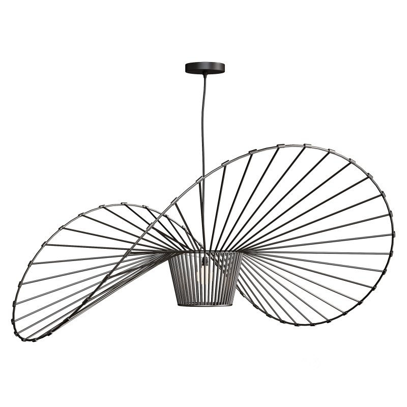 Handmade Bamboo Woven Vertigo Pendant Lamp Light Image 6