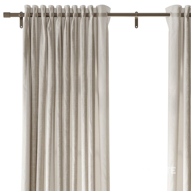Japandi Linen Blackout Curtains Image 2