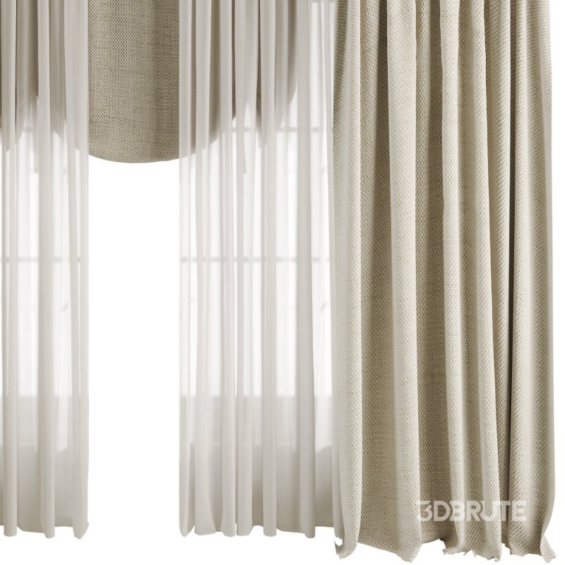 Silk and Cotton Curtain Set 91 Image 3