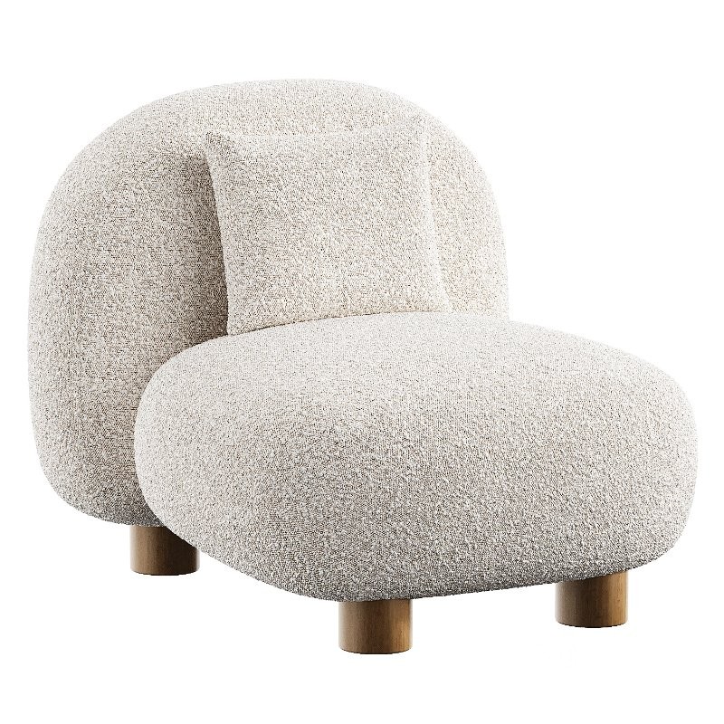 keny wine boucle armchair Image 7