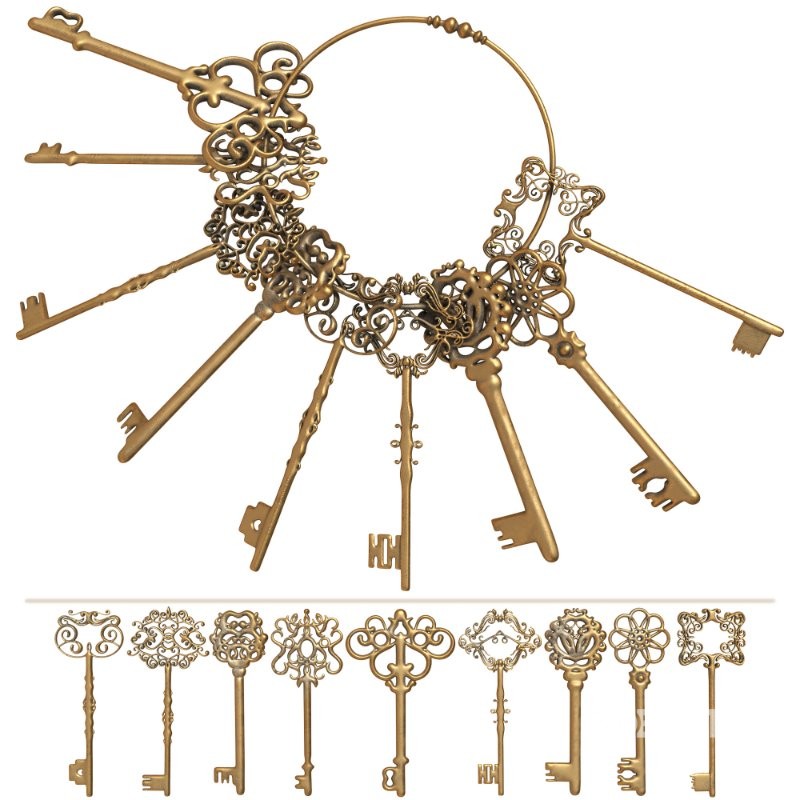 Vintage Keychain 05 Image 1