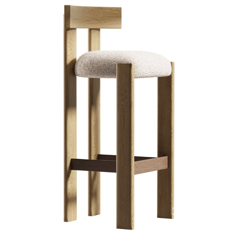 Bar stool Loc by Stahl and Band Image 1