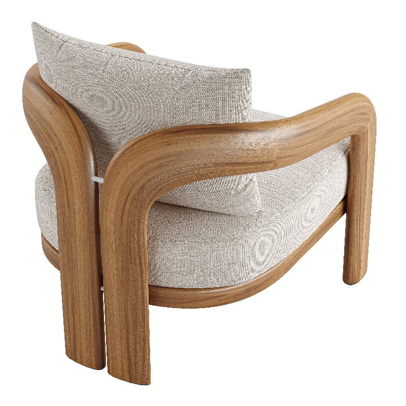 Chloe Teak Lounge Chair Image 4