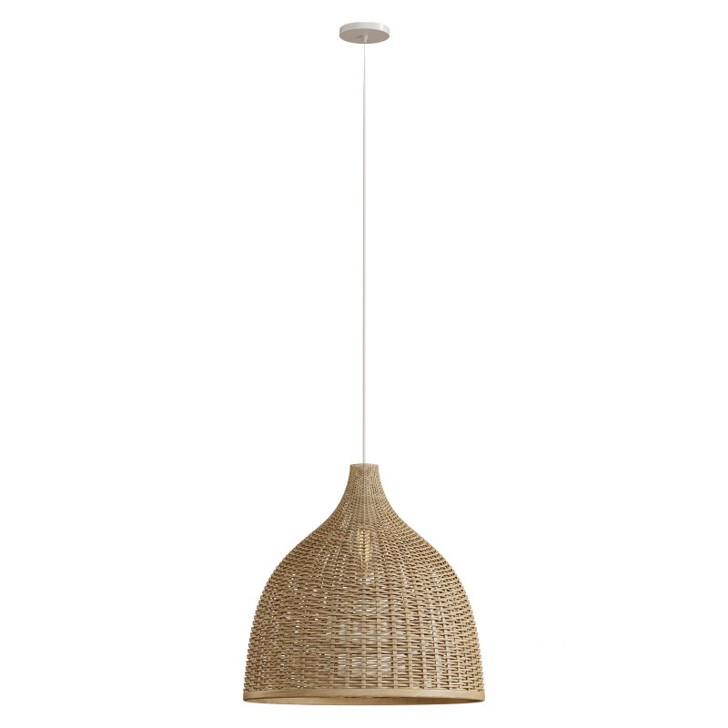 Rattan Pendant Light Handmade Basket Lamp Image 3
