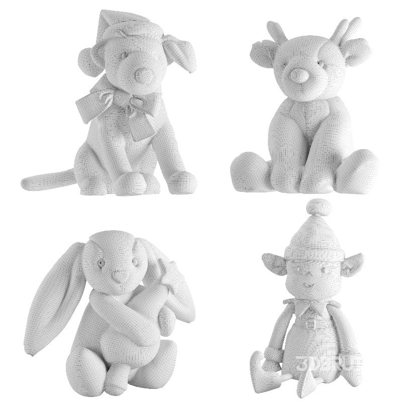 Plush Toys Set 14-Christmas Image 4