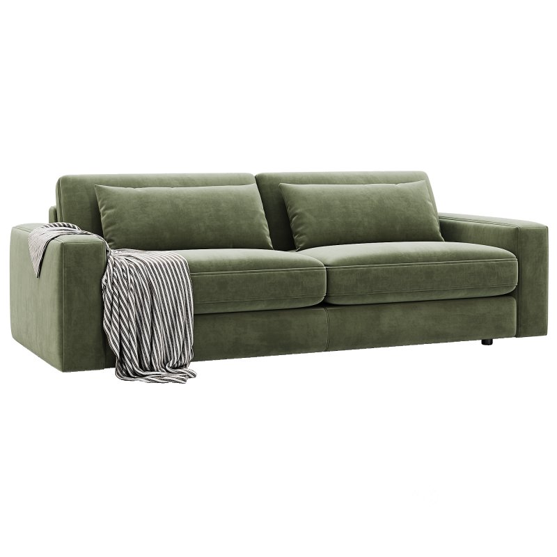 Kipton Wide Arm Nubuck Leather Sofa 268 By Arhaus Image 1