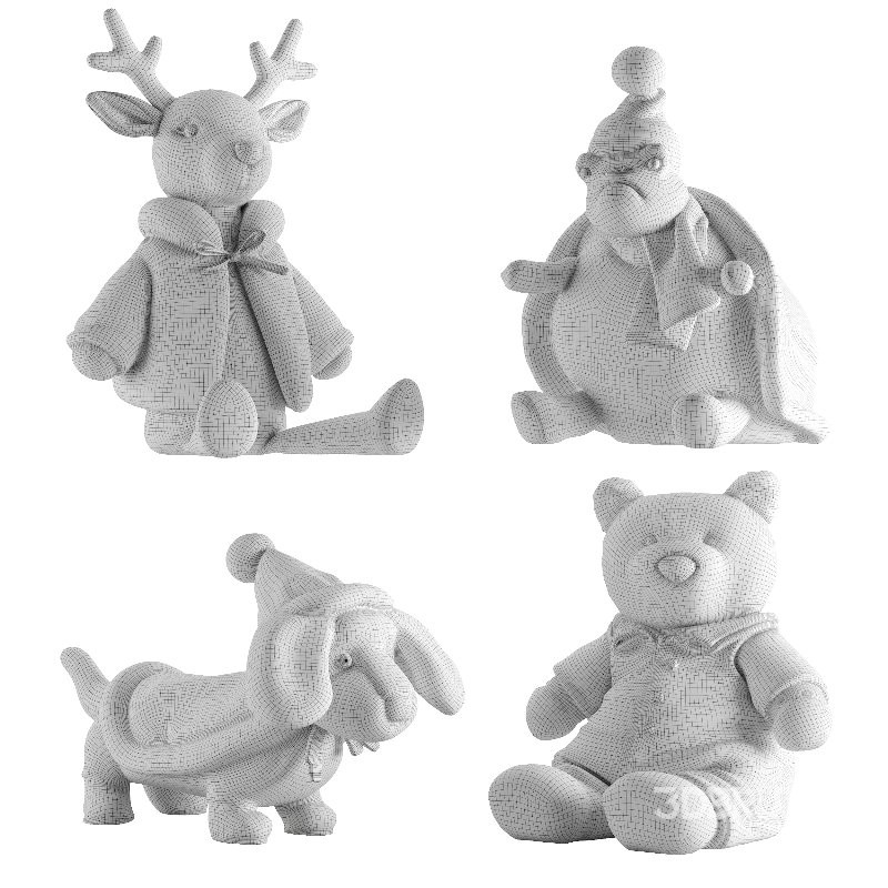 Plush Toys Set 17-Christmas Image 4