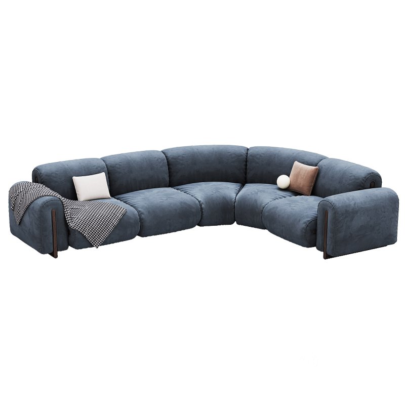 Colle Sectional Sofa With Corner On Right Side By Natuzzi Image 1
