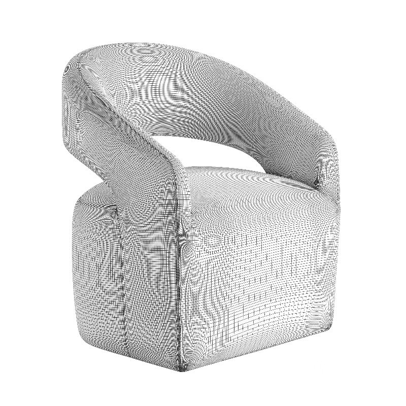 Barrow Rolling Dining Chair White Mist Image 6