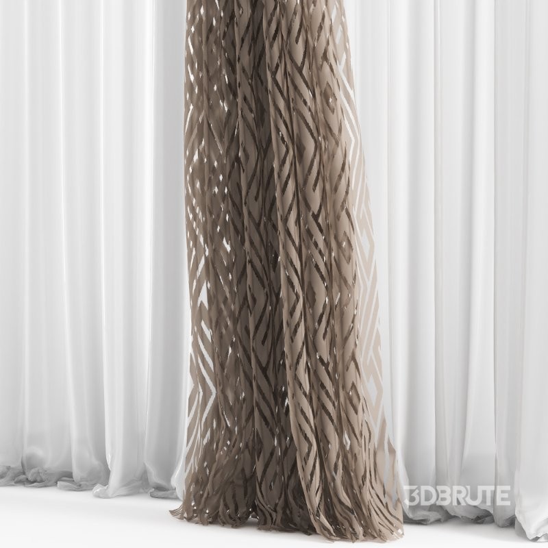 Silk and Cotton Curtain Set 90 Image 3