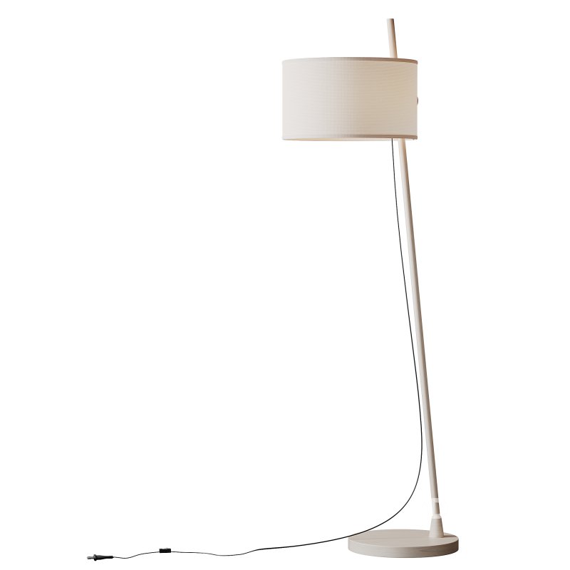 MILAN Linood E27 Wood Floor Lamp Image 6
