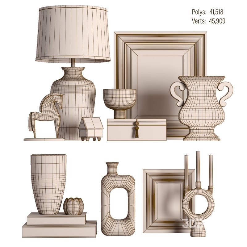 Vintage Decorative set_01 Image 5