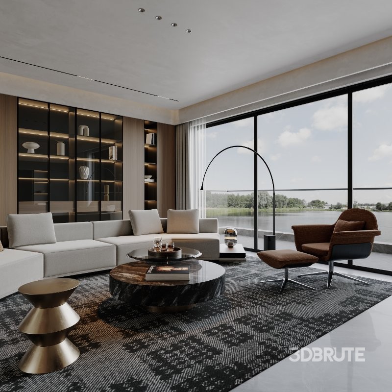 Modern living and dining room Image 5