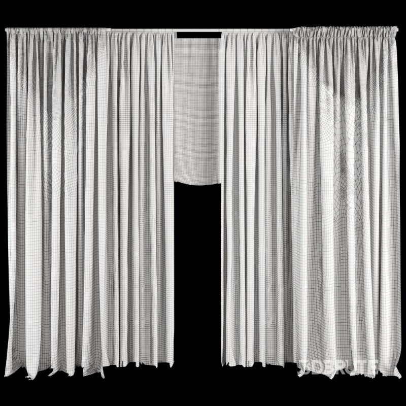 Silk and Cotton Curtain Set 91 Image 4