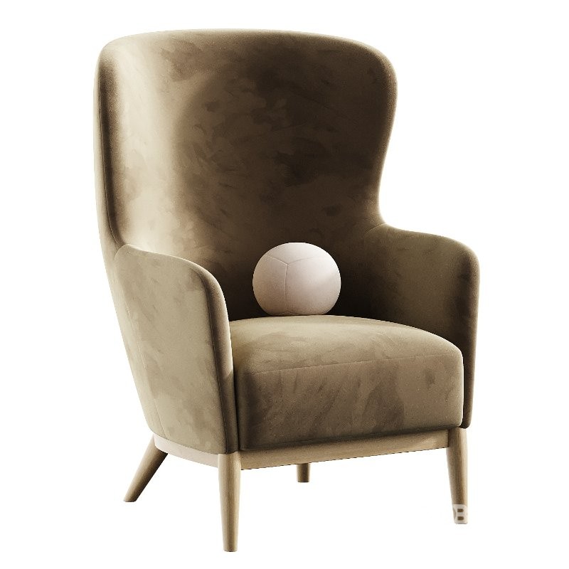 alva wingback accent chair Image 5