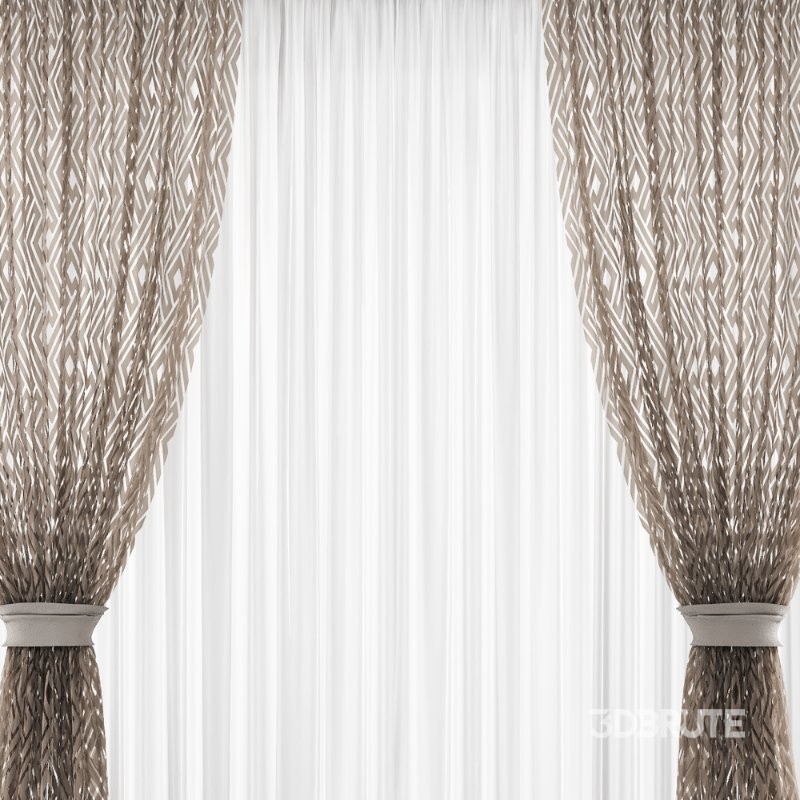 Silk and Cotton Curtain Set 90 Image 2