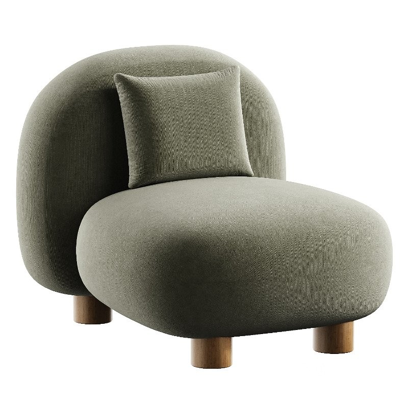 keny wine boucle armchair Image 1