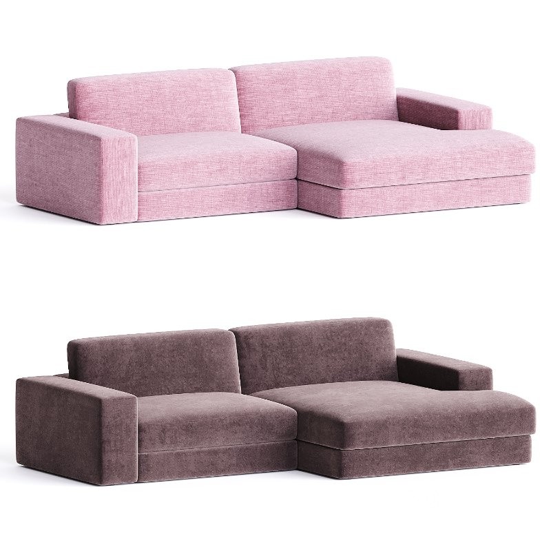 leonard pink sofa Image 3